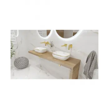 Umywalka nablatowa 46x32,5 cm - Lavita Costa Gold Line